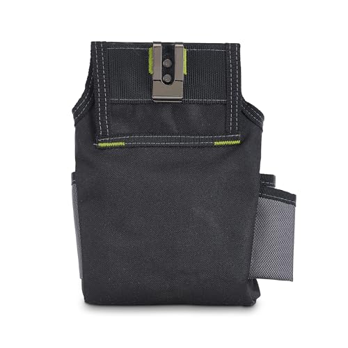 AWP Ballistic Nylon Electrician Tool Pouch | AWP Mini Electrician Tool Pouch | Black & Gray - WoodArtSupply