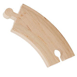 Wooden Train Track 52 Piece Set - 18 Feet Of Track Expansion And 5 Distinct Pieces - 100% Compatible with All Major Brands Including Thomas Wooden Right Track Toys