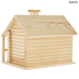 Woodpile Fun! Hobby Lobby DIY Paintable Customizable Log Cabin Unfinished Wood Birdhouse for Kids and Adults Woodpile Fun!
