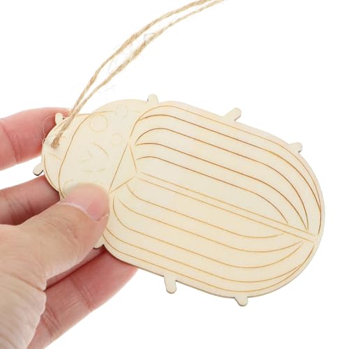 KALLORY 30 Pcs Unfinished Wood Crafts Butterfly Wood Slices Flower Wooden Cutouts with Holes Wooden Spring Ornaments to Paint DIY Blank Unfinished KALLORY