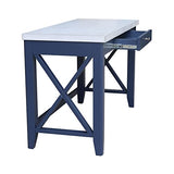 IC International Concepts Hampton Desk, Standard, Blue/Chalk IC International Concepts