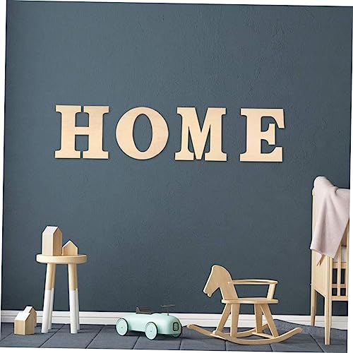 OFFSCH DIY Suit Home Wood Cutout Nativity Craft Home Cut Wood Craft for Kids Wood Home Sign DIY Home Sign Nativity Decor Unfinished Home Signs Wood OFFSCH