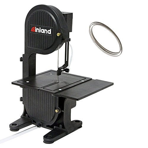 Inland Craft DB-100 Tabletop Band Saw Machine | Wet Saw Glass Stone Plastic Coral | Includes Diamond Band Saw Blade - WoodArtSupply