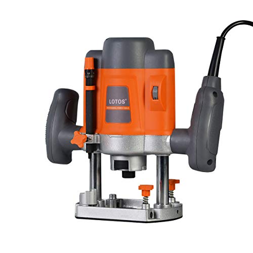 Lotos ER001 Electric Plunge Wood Router with Edge - WoodArtSupply