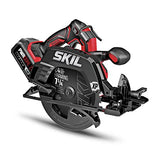 SKIL PWR CORE 20™ Brushless 20V 7-1/4 In. 5300 RPM, Circular Saw Kit Includes 4.0Ah Lithium Battery and Quick Charger- CR5440B-10 Skil