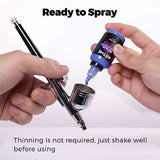 ARTME Airbrush Paint, 12 Metallic Colors Airbrush Paint Set Opaque & Water Based Acrylic Metallic Airbrush Paint, Ready to Spray, Leather & Shoe Artme