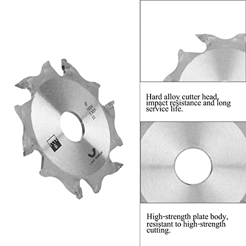 6 Tooth 22mm Bore Biscuit Joiner Blade, 100mm / 4inch Carbide Biscuit Jointer Blade Cutter Replacement, 6 Tooth Carbide Plate Joiner Blade, - WoodArtSupply