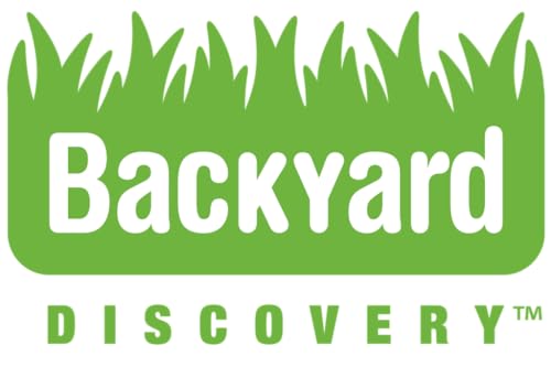 Backyard Discovery Lakewood Cedar Wood Swing Set, Covered Upper Deck with White Trim Window, Slide with Rails, Lower Fort Area with Door and Attached Backyard Discovery