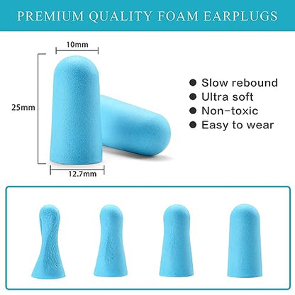 Lenicany 30Pair Soft Foam Ear Plugs, 35dB Disposable Sound Blocking Noise Cancelling Ear Plugs for Concerts Loud Music/Shooting Guns/Work - WoodArtSupply