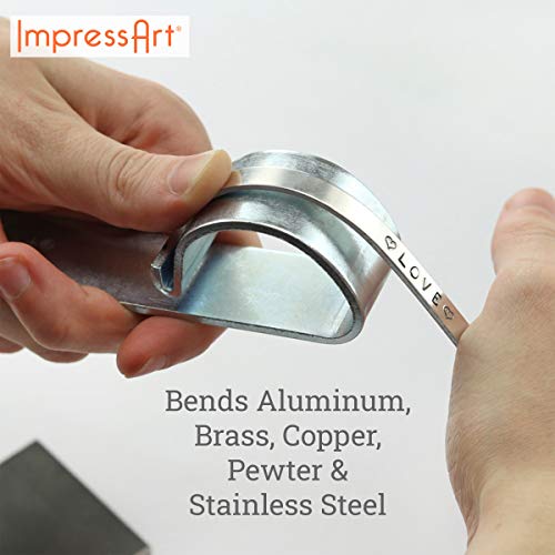 ImpressArt - Bracelet Bending Bar Kit, Tool for Bending Metal Blank Bracelets, Cuffs, Bangles for Metal Stamping & Metal Engraving, Bracelet Bending ImpressArt