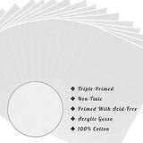 Canvases for Painting 12 Pack,8 x 10 Inch Painting Canvas, Blank Canvas Boards for Painting- Gesso Primed Acid-Free 100% Cotton Canvas Panels for Simetufy