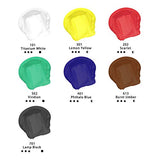 Artecho Acrylic Paint Set, 7 Primary Colors - 6x2.02oz/60ml & 1x4.05oz/120ml Titanium White Tubes, Art Craft Paints for Canvas, Rock, Wood, Fabric, Artecho