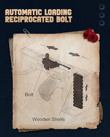ROKR 3D Wooden Puzzle Tommy Gun Model Kit - Engaging Craft for Adults and Perfect Gift Idea ROKR
