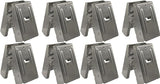 Century Drill & Tool 72998 2x4 Saw Horse Brackets, Set of 8, Galvanized, Compact Storage Century Drill & Tool