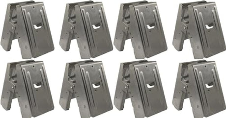 Century Drill & Tool 72998 2x4 Saw Horse Brackets, Set of 8, Galvanized, Compact Storage Century Drill & Tool
