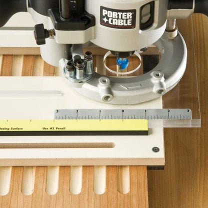 Rockler Router Fluting Jig - Router Jig for Perfect Flutes – Spline Jig is Easy to Custom Drill for Non-Standard Routers - Fluting Jig Built w/ MDF,
