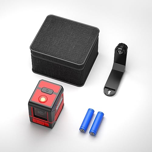 Laser Level Self-leveling Red Cross laser tool with vertical and horizontal lines,360 degree rotation self-leveling mode&IP54 waterproof for Picture Ereoin