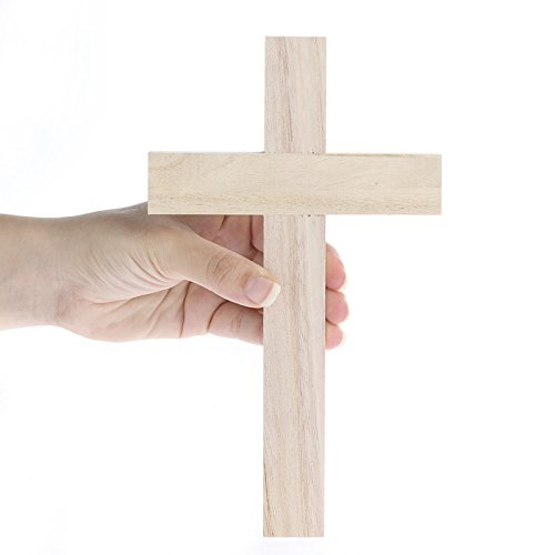 Factory Direct Craft Package of 6 Unfinished Wood Wall Crosses for VBS, Scouts and Bible School Projects Factory Direct Craft
