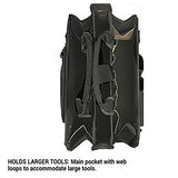 CLC Custom LeatherCraft 1529 16 In. Center Tray Tool Bag, 16 Pocket Custom Leathercraft