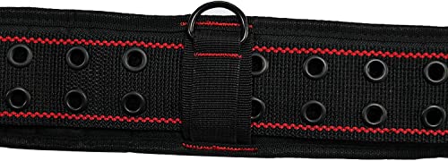 MELOTOUGH Padded Tool Belt with D ring for men construction Strong Durable Double Metal Roller Buckle,adjustable waist 33'-47 'thick confortable foam MELOTOUGH