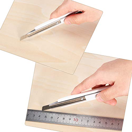 Pack of 10 Balsa Wood Sheets, Thin Balsa Wood Sheets, Unfinished Plywood Board for House Planes, DIY Boat Model Projects (200 x 100 x 1.5 mm) Blulu