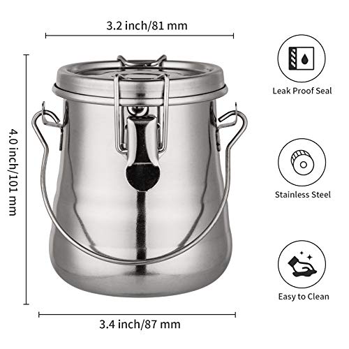 MyLifeUNIT Paint Brush Washer, Airtight Stainless Steel Brush Cleaner for Painting (Medium) MyLifeUNIT