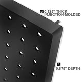 Azar Displays 900945-BLK The DIY Multi-purpose 70-piece Pegboard Wall Organizer Kit with Two Panels and Accessory Assortment, Panel Sizes: 13.5” W x Azar Displays