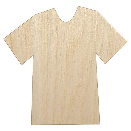 T-Shirt Laundry Solid Unfinished Wood Shape Piece Cutout for DIY Craft Projects - 1/4 Inch Thick - 6.25 Inch Size Sniggle Sloth