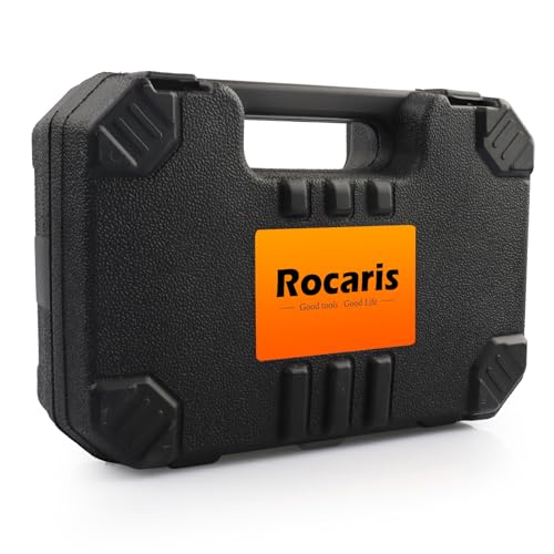 Rocaris 26 Pack Woodworking Chamfer Drilling Tools, Including Countersink Drill Bits, Wood Plug Cutter, Step Drill Bit, Center Punch, L-Wrench Rocaris