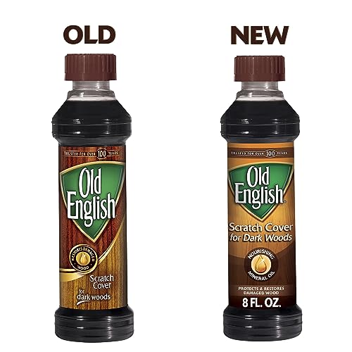 Old English 75144 Scratch Cover For Dark Woods, 8oz Bottle, Wood Polish - WoodArtSupply