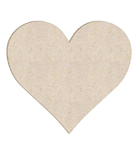 24" Heart Unfinished Wood Cutout Shape - WoodArtSupply