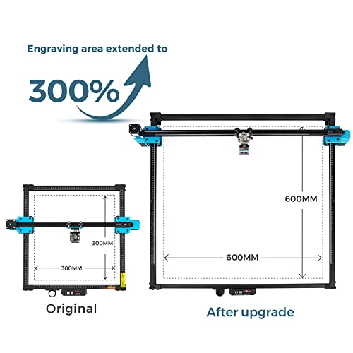 Twotrees Laser Engraver Y-axis Extension Kit, Quick Assembly Laser Engraver Carving Area Expansion Kit with Full Accessories for TTS-25/TTS-55, - WoodArtSupply