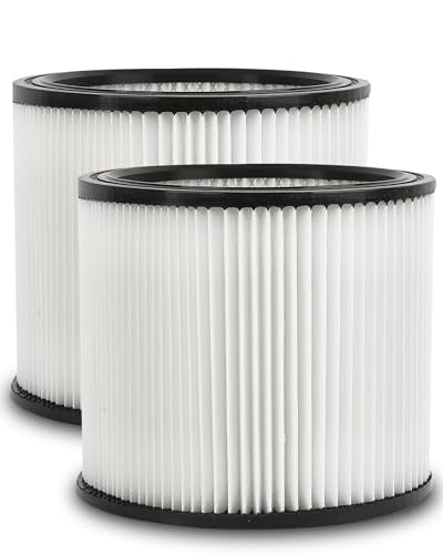 2-Pack Cartridge Filters for Shop Vac, Replace 90304, 90350, 9030400, 90340 and 9030462 – Compatible with Shop-Vac Wet/Dry Vacuum Cleaners, Fits 5 to - WoodArtSupply