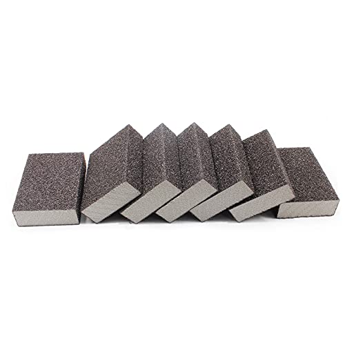 Jersvimc 36 Grit Coarse Sanding Block - 12Pcs, Wet Dry Sanding Sponge Foam Sandpaper Block Washable & Reusable Sandpaper Sponge for Drywall Wood Jersvimc