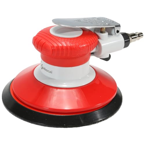 6 Inches Air Random Orbital Sander, Pneumatic Palm Sanders For Wood Polisher Metal,And Auto Body Work, Dual-action Sander Asabocai