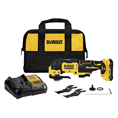 DEWALT XTREME 12V MAX Brushless Cordless Oscillating Tool Kit (DCS353G1) , Yellow DEWALT