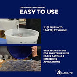 Alumilite Amazing Deep Pour Epoxy 2 inches Thick High-Gloss & Crystal Clear Liquid Glass for Casting Countertop, Tabletop, River Tables, Resin Blanks Alumilite