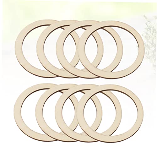 SEWACC 50pcs Christmas Decor Wood Frames Natural Wood Slices Unfinished Wood Circles Smooth Wood Circles Nativity Crafts DIY Craft Decor Log Chips SEWACC
