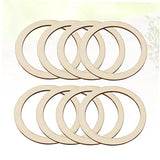 SEWACC 50pcs Christmas Decor Wood Frames Natural Wood Slices Unfinished Wood Circles Smooth Wood Circles Nativity Crafts DIY Craft Decor Log Chips SEWACC