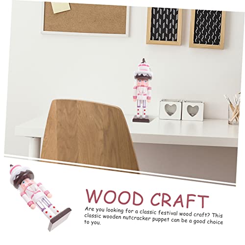 CIMAXIC Nutcracker Puppets Traditional Wooden Nutcracker Wooden Nutcracker Ornaments Christmas Table Decorations Nutcracker Soldier Ornament CIMAXIC