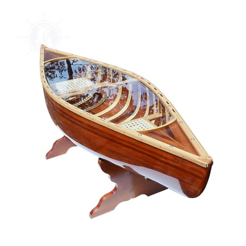 Wooden Boat USA Wooden, 5-Feet Canoe Table, Brown Wooden Boat USA