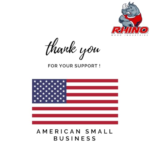 500 Pack 1/4" x 1 1/2" Wooden Dowel Pins Wood Kiln Dried Fluted and Beveled, Made of Hardwood Rhino Wood Industries