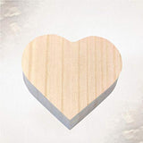 Gadpiparty Wooden Jewelry Box Heart-shaped Wooden Box Retro Storage Box Crafts for Women Girls Jewelry Makeup Home Decor Wood Jewelry Boxes Gadpiparty