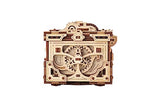 Wood Trick Enigma Chest 3D Puzzle Box - Challenging Wooden Mechanical Model Kit for Adults and Kids Wood Trick