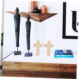 SEWACC 36Pcs Wooden Crosses for Crafts Wooden Cross Charm Small Wooden Crosses Unfinished Wood Cross Rustic Wooden Cross Jesus Wooden Cross Mini SEWACC