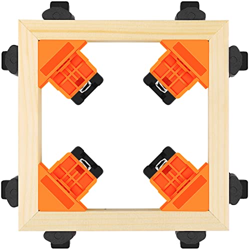 90 Degree Corner Clamps for Woodworking Set of 4,Right Angle Carsen Clamp Pro Wood Clamp Kit for Carpenter,Wood Working Tools and - WoodArtSupply