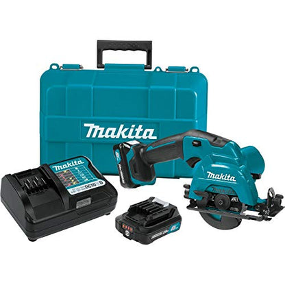 Makita SH02R1 12V max CXT® Lithium-Ion Cordless 3-3/8" Circular Saw Kit (2.0Ah) - WoodArtSupply