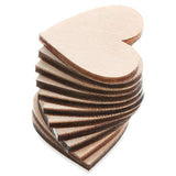 200 Pieces Wood Heart Cutouts Wooden Heart Slices Wooden Tree Pieces for Art Craft Embellishments Ornaments Decoration for Wedding Valentine Crafts Tatuo