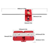 Table Saw Fence Parallel Positioning Tool, Aluminum Alloy Saw Blade Alignment Jig Table Saw Indicator Gauge Woodworking Aligning and Calibrating CDIYTOOL