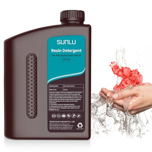 SUNLU 3D Printer Resin Detergent, Gentle on Hands 3D Resin Cleaner, Low Odour and Non-Toxic 3D Printed Resin, Reusable Resin Cleaner, Compatible Most - WoodArtSupply